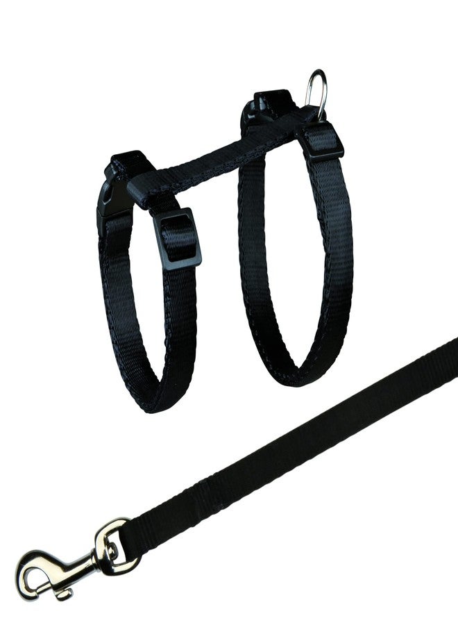 تريكسي سرج تريكسي للقطط مع مقود، قابل للتعديل، مزود بإبزيمات كبس، وحلقة D قوية، آمن للقطط والكلاب الصغيرة، مقود بطول 1.20 متر، متعدد الألوان (احصل على لون واحد عشوائي) - Image 5